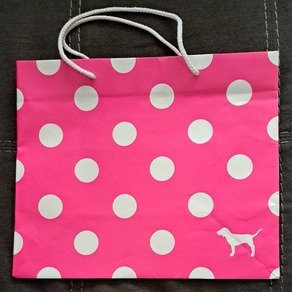 Pink Polka Dot Gift Bag